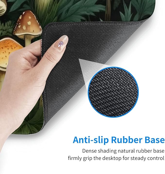 Gaming Mouse Pad, Large Non-Slip Rubber Base Mousepad, Keyboard Mouse Mat - Image 7