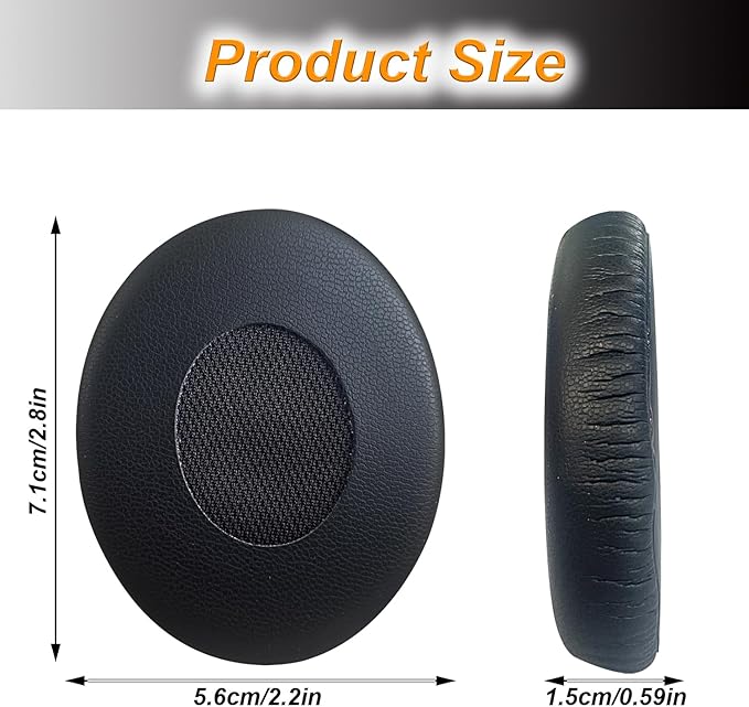 Bose QC3 Earpads, Headphones Replacement Ear Pads Memory Foam Ear Cushion Cover - Image 2
