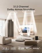 ULTIMEA 3.1.2ch Sound Bar with Dolby Atmos, Surround Sound System - Image 2