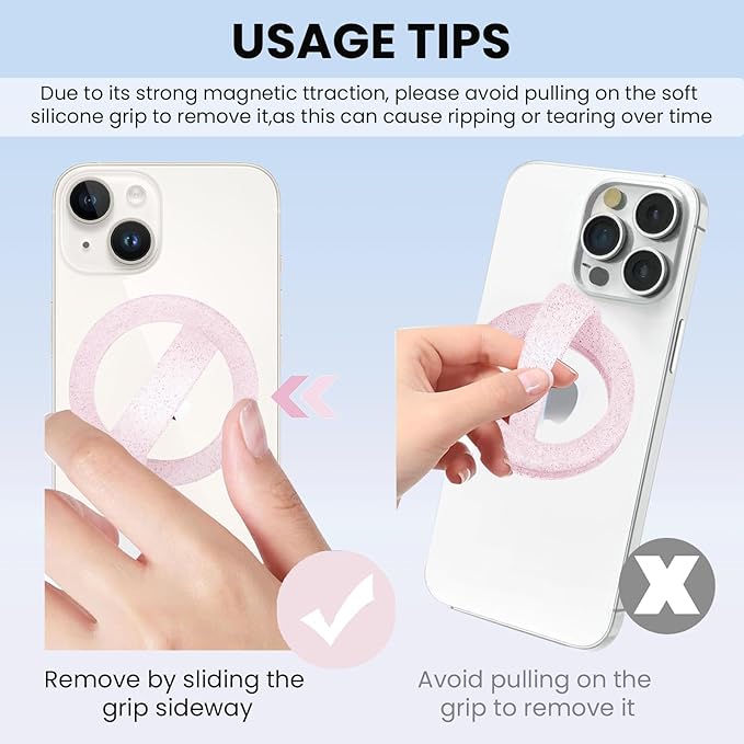 Magnetic Silicone Ring Grip Phone Holder, Loop Grip Phone Holder, Magnetic - Image 6