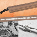Floor Cord Cover Cavity 0.8"x0.37" Self Adhesive Cord Hider, 3.3FT Low Profile - Image 6