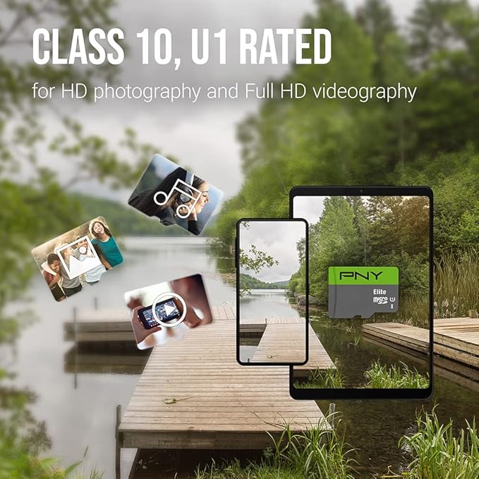PNY 32GB Elite Class 10 U1 microSDHC Flash Memory Card - Image 3