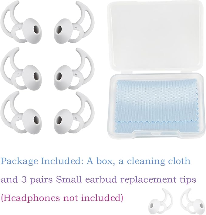 Medium Earbud Replacement Tips Silicone Ear Bud Tips Compatible - Image 3