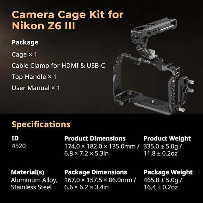 SmallRig Z6 III Camera Cage Kit - Image 9