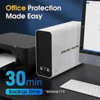 GOLDENMATE 1000VA/800W Lithium UPS Battery Backup and Surge Protector, Sinewave - Image 7