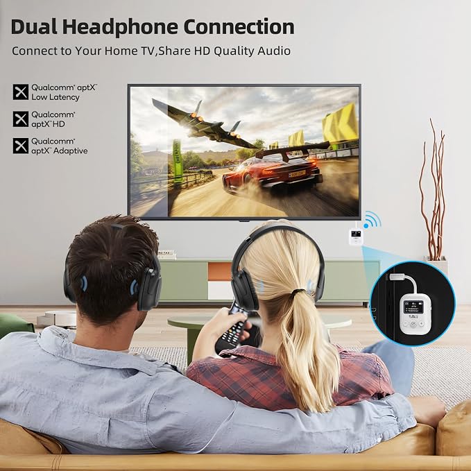 1Mii Bluetooth Transmitter for Airplane, Airplane Travel Essentials, Aptx Low - Image 3