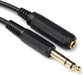 Disino 1/4 Inch Male to Female Stereo Extension Cable Gold Plated Quarter inch by Disino