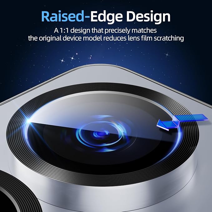 X-it Camera Lens Protector for Samsung S25, 9H Tempered Glass, Independent - Image 5