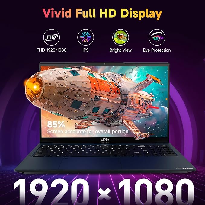 NIMO 15.6 inch Laptop FHD, AMD Ryzen 5 3500U, 8 GB RAM, 256 GB SSD, Windows 11 - Image 5