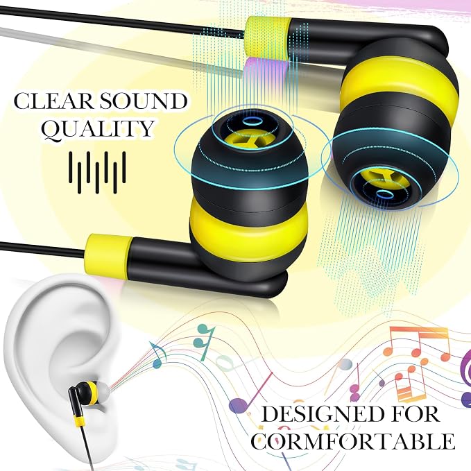 Kanayu 100 Pack Wired Earbuds Bulk - Image 3