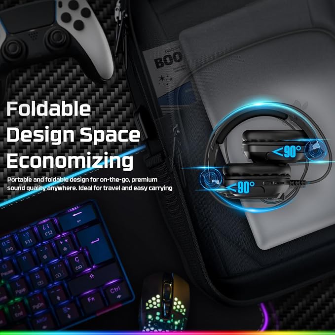 FC200 Foldable Gaming Headset for PS4, Switch - Image 6