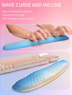 Hokafenle 2in1 Combination, Wave Keyboard Wrist Rest and Ergonomic Curvature - Image 2