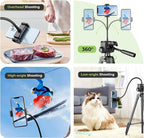 Aureday Phone Tripod, Wireless Remote and Phone Holder, Extendable Cell - Image 3