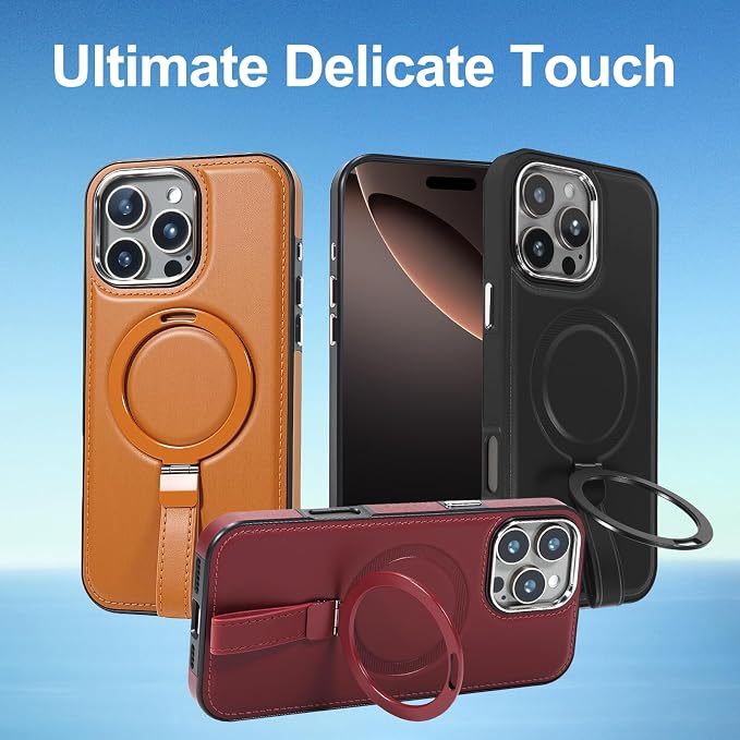 Leather Case, Suitable for iPhone 15 Pro Max Case, Invisible Magnetic Design - Image 7