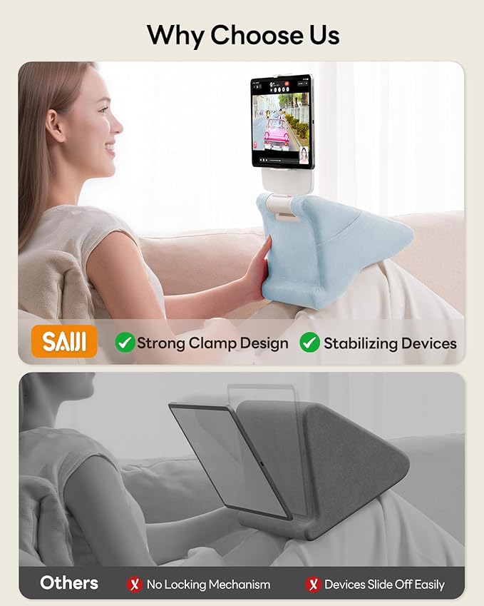 SAIJI Tablet Kindle Stand Pillow - Image 3