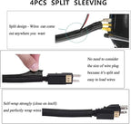 311Pcs Cable Management Organizer Kit 4 Cable Sleeve Split, 53Cable Clips - Image 3
