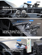 CHGeek Wireless Car Charger, 15W Fast Charging Auto Clamping Car Charger Phone - Image 5