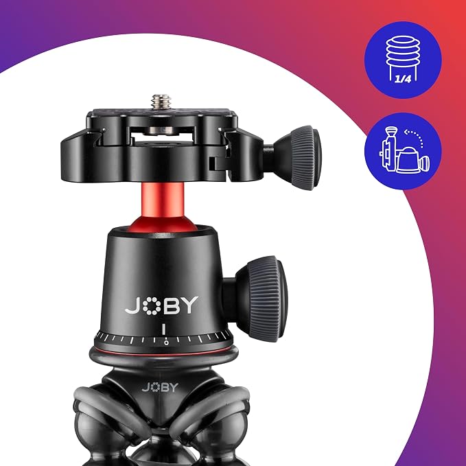 JOBY GorillaPod 3K PRO Kit, Flexible Professional Aluminium Tripod - Image 4