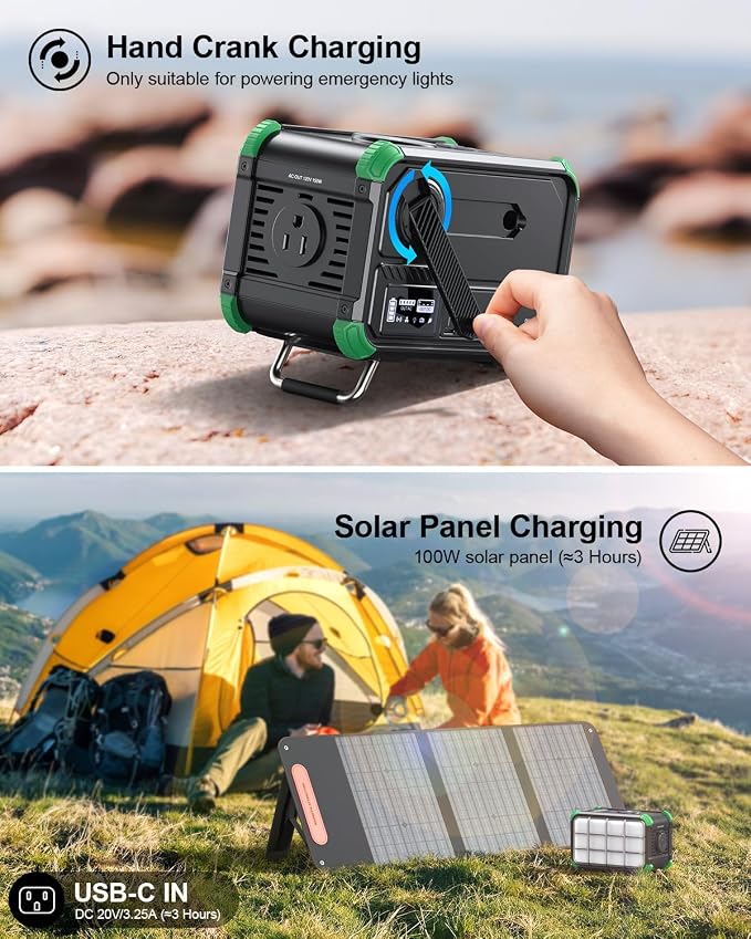BROWEY Portable Power Station 153Wh Small Solar Generator - Image 4