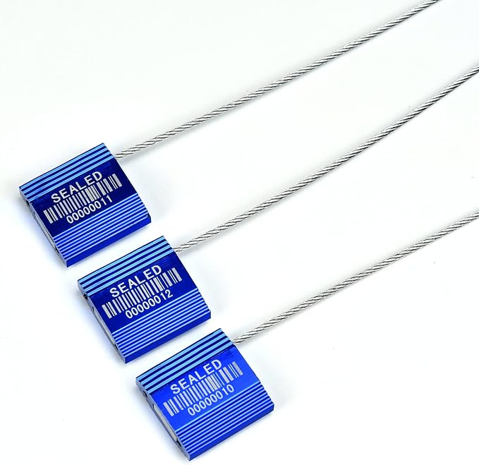 100 Blue Steel Cable Seals - Image 5