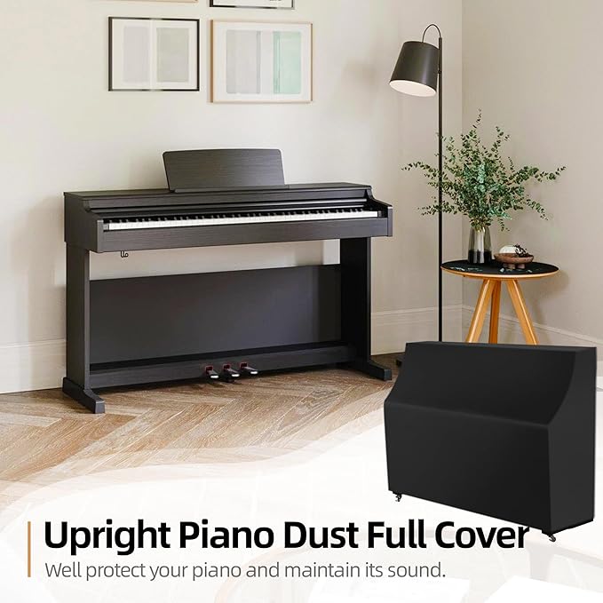 Upright Piano Keyboard Dust Cover, Stretchy Music Dirt Proof Keyboard Cover - Image 5