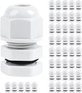 XHF 45 Pcs 1/4 Inch IP68 Strain Relief Nylon Cord Grip NPT Cable Glands by XHF