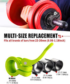 Narrow Barbell Clips 2.5cm Width - Image 2