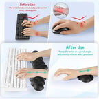 Cloud Wrist Rest for Keyboard and Mouse, Memory Foam PU Leather Keyboard Wrist - Image 3
