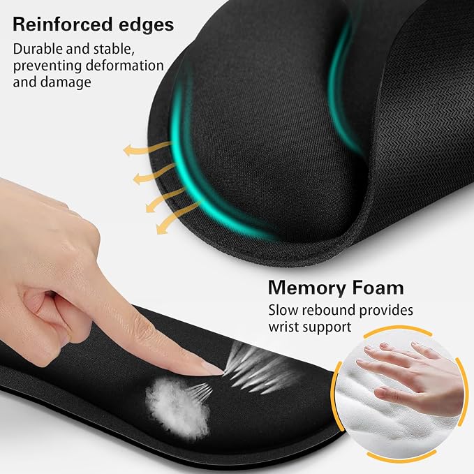 Ergonomic Keyboard Wrist Rest, Mouse Pad - Image 3