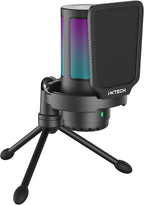 IXTECH USB Gaming Microphone for PC, RGB Condenser Microphone by I-XTECH