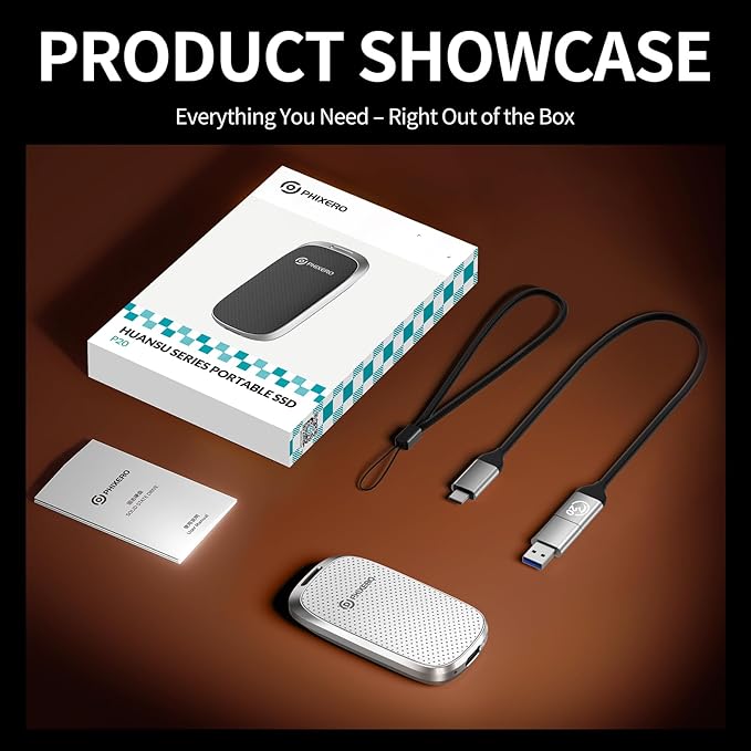 PHIXERO P20 External Portable SSD 1TB, External Solid State Drives - Image 7