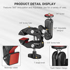 MINIFOCUS Super Clamp Camera Clamp Mount, 360° Ballhead Magic Arm - Image 6