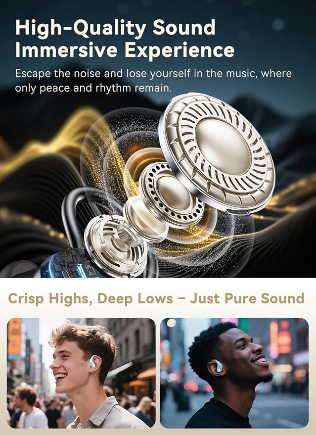 Wireless Earbuds, ANC Noise Cancelling Sport Ear Buds - Image 5
