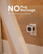 Allocacoc PowerCube Original 5 outlets, Surge Protector Wall Plug Charger - Image 3