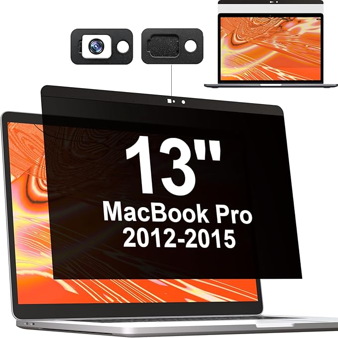 Mamol Magnetic Privacy Screen MacBook Pro 13 Inch, Removable Anti Blue Light by Mamol