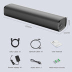 MZEIBO Sound Bar, 50W for Smart TV Bluetooth 5.3 Speaker 17 Inch TV Speaker - Image 6