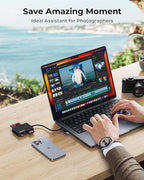 RayCue USB C USB3.0 Multi SD Card Reader, 7 in1 Memory Card Reader - Image 7