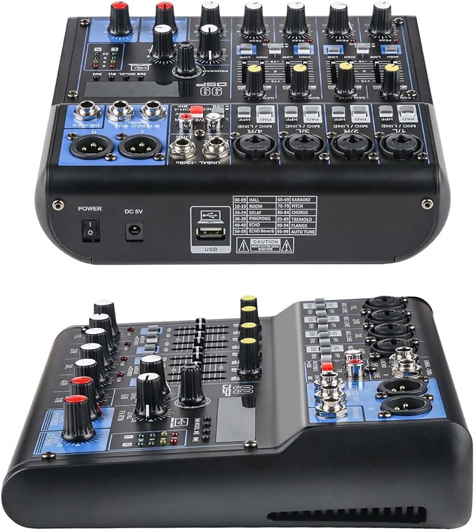 Dj Mixers 8 Channel Audio Mixer Sound Board - Image 7