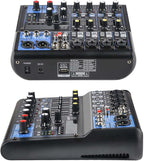 Dj Mixers 8 Channel Audio Mixer Sound Board - Image 7