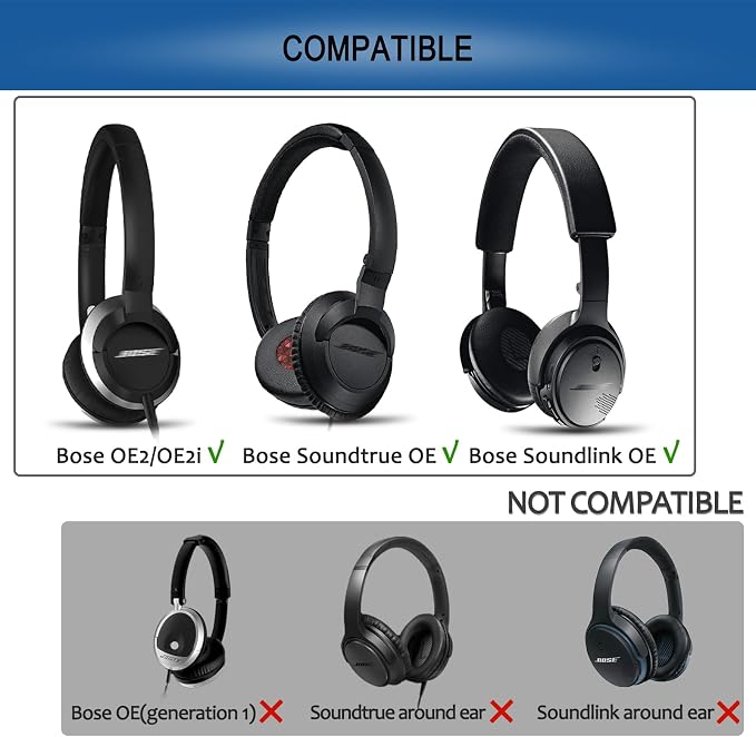 Ear Pads Replacement for Bose On-Ear 2 Headphones, GVOEARS Ear Cushion Pad for - Image 2