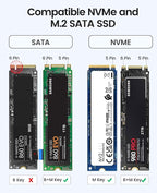 ORICO M.2 NVMe SATA SSD Enclosure Adapter Tool-Free, USB C 3.2 Gen 2 10Gbps NVMe - Image 5