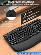 EDJO Ergonomic Wireless Keyboard - Image 7