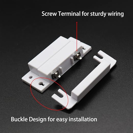 Magnetic Reed Switch NO Surface Mount Wired Door Window Contact Sensor - Image 6