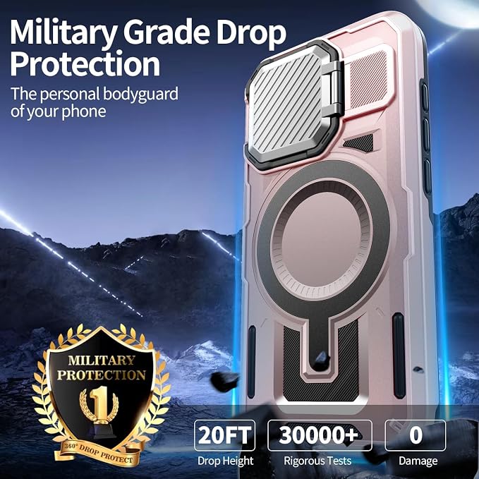 Camera Stand Case for iPhone 15 Plus, 2024 Version Military Grade Protective - Image 4