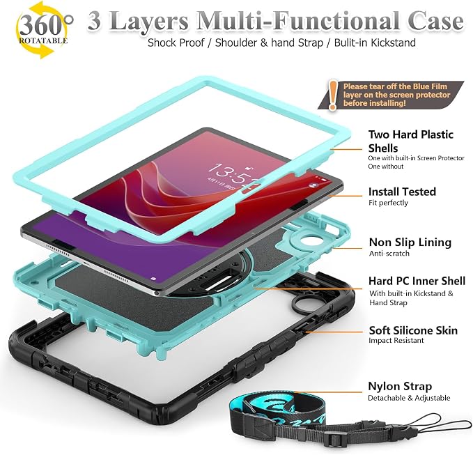 SEYMAC stock Tablet Case for Lenovo Tab M11 11 inch Drop-Proof Protection Cover - Image 7