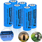 Henreepow 18500 3.2v LiFePo4 Rechargeable Battery, 3.2v LiFePo4 Rechargeable by HENREEPOWBATTERY