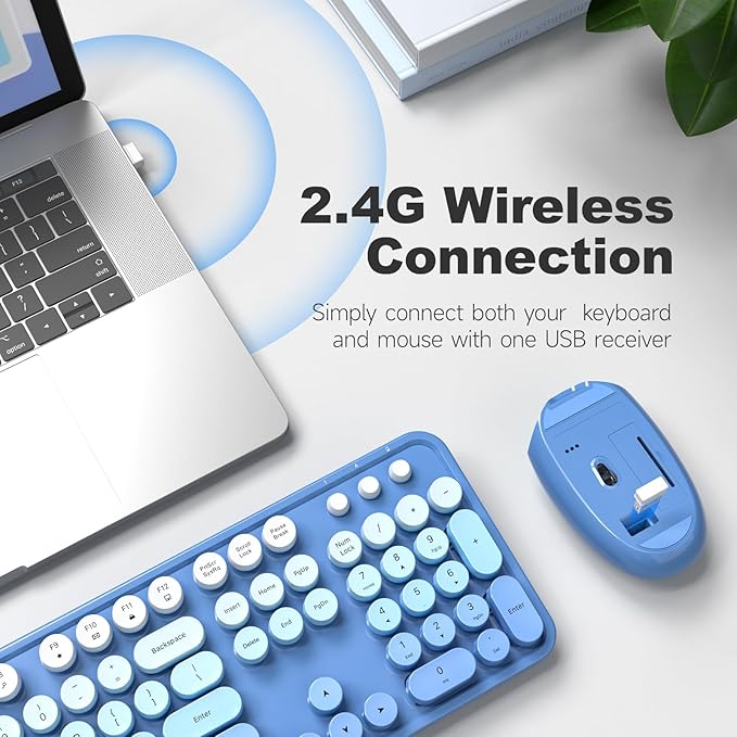 KNOWSQT Wireless Keyboard and Mouse Combo - Image 5