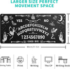 Mysterious Spirit Goth Gaming Mouse Pad 31.5x11.8 Inch Large Desk Mat Black - Image 2