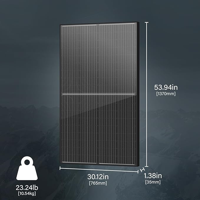 Newpowa Bifacial 200 Watt 12 Volt Solar Panel 10BB Monocrystalline Double-Side - Image 4
