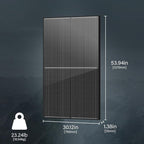 Newpowa Bifacial 200 Watt 12 Volt Solar Panel 10BB Monocrystalline Double-Side - Image 4